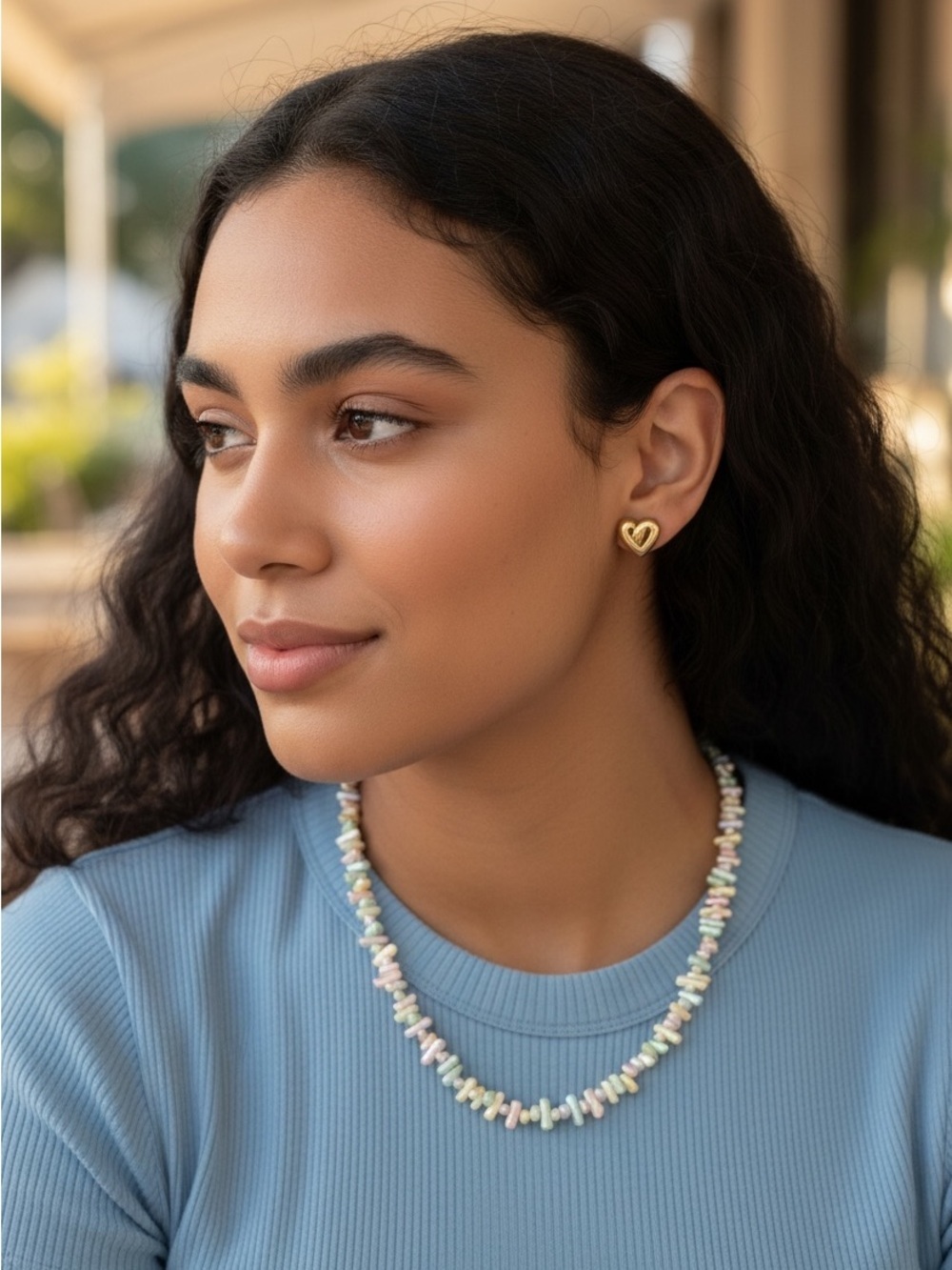 ✨✨AUTHENTIC✨✨ Steal Dior Gold Heart Stud Earrings